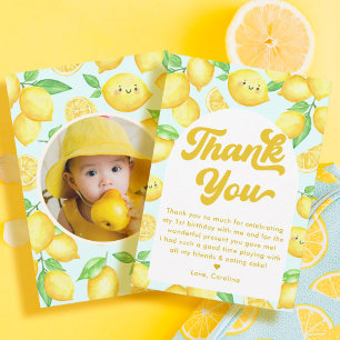 Lemon Birthday Dankeskarte