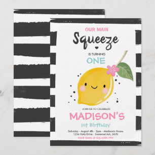 Lemon Birthday Einladung unser Haupt-Squeeze-Party