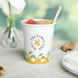 Lemon Bloom Collection Pappbecher
