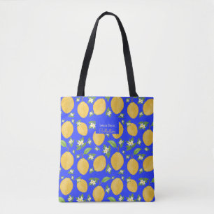 Lemon Bloom Kollektion gemustert blau