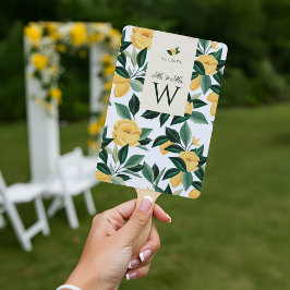 Lemon Blossom Blumenbaum Elegante Weiße Hochzeit Fächer