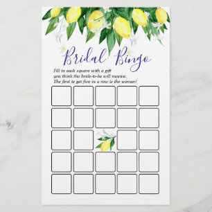 Lemon Blossom Greenerity Chic Brautparty Game