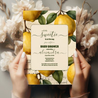 Lemon Blossom Greenerity Watercolor Babydusche