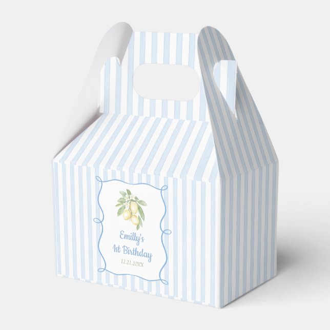 Lemon Blue Geburtstag Geschenkschachtel (Vorderseite)