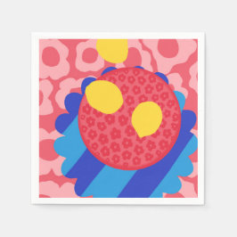 Lemon Blume Plate Serviette