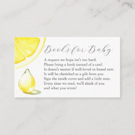 Lemon Book for Baby Invasion Enclosure Card Begleitkarte