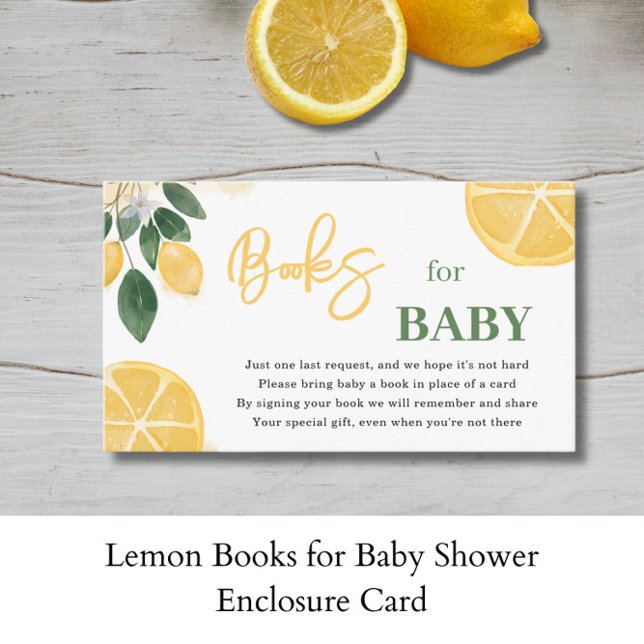 Lemon Books for Baby Shooting Enclosure Card Begleitkarte (Von Creator hochgeladen)