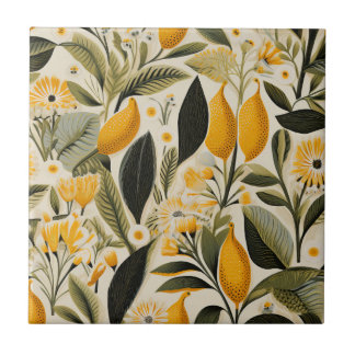 Lemon Botanical Grove Seamless Fliese