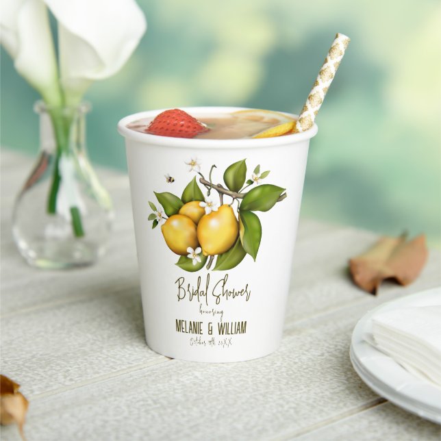 Lemon Botanical Pappbecher (In Situ)