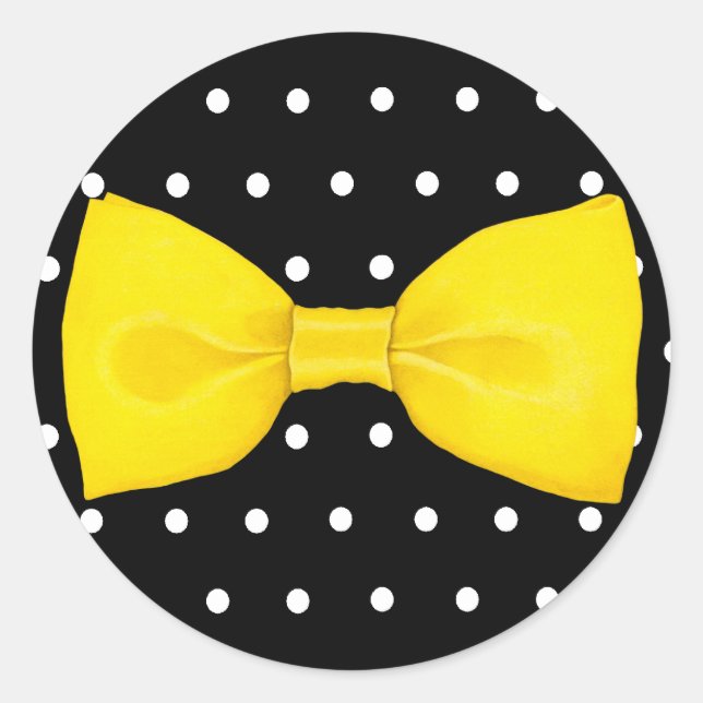 Lemon Bowtie Sticker (Vorderseite)