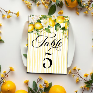 Lemon Branch Mediterranean Summer Tischnummer