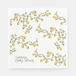 Lemon Branch Paper Napkin Serviette