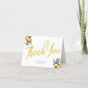 Lemon Brautparty Danke, Card Dankeskarte