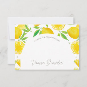 Lemon Brautparty Danke, Card Dankeskarte