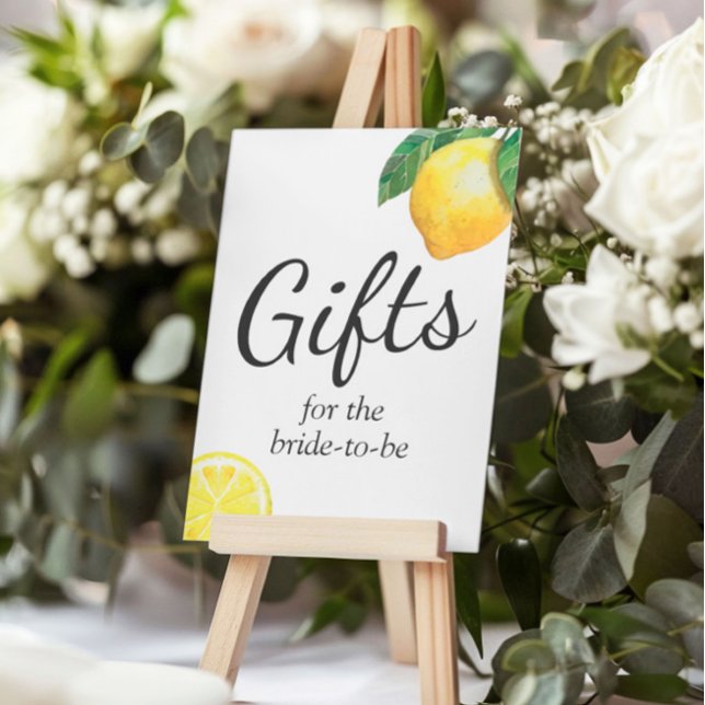 Lemon Brautparty Gifts Sign Poster (Von Creator hochgeladen)