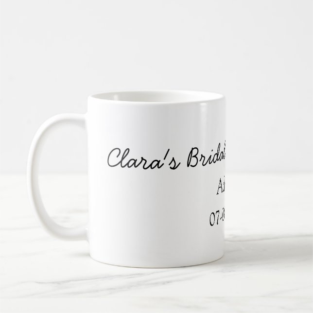 Lemon Brautparty modern schlicht und rustikal b Kaffeetasse (Links)