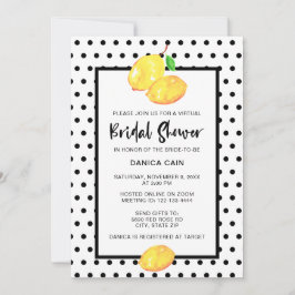 Lemon Brautparty online Polka Dots Einladung