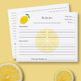 Lemon Brautparty Rezept Card