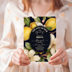Lemon Brautparty sie fand ihren Hauptpresse Einladung