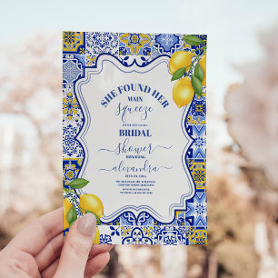 Lemon Brautparty Sie fand ihren Hauptpresse Einladung