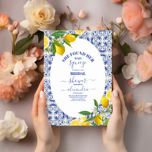 Lemon Brautparty Sie fand ihren Hauptpresse Einladung