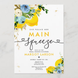 Lemon Brautparty sie fand ihren Hauptpresse Einladung