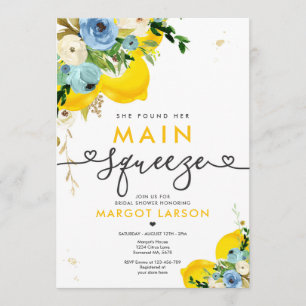 Lemon Brautparty sie fand ihren Hauptpresse Einladung