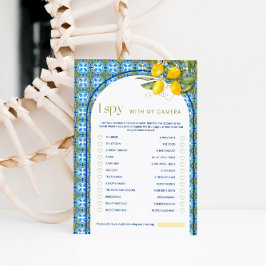Lemon Brautparty Spionage mit Kamerakarte Einladung