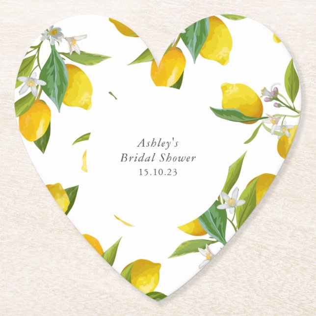 Lemon-Brautparty  Untersetzer (Vorderseite)