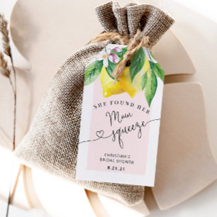 Lemon Brautparty vielen Dank Geschenkanhänger