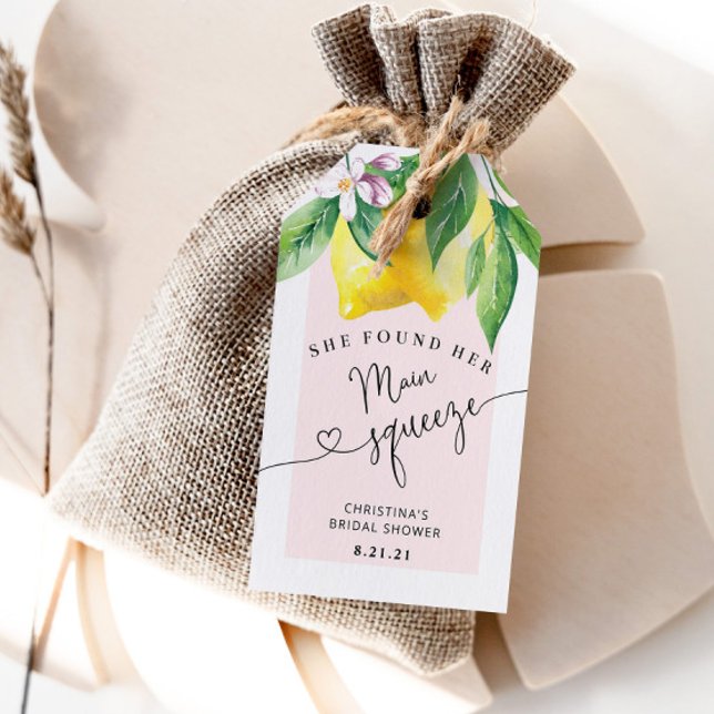 Lemon Brautparty vielen Dank Geschenkanhänger (Von Creator hochgeladen)