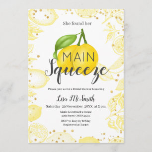 Lemon Bridal Dusche Einladung