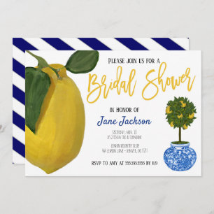 Lemon Bridal Dusche Einladung