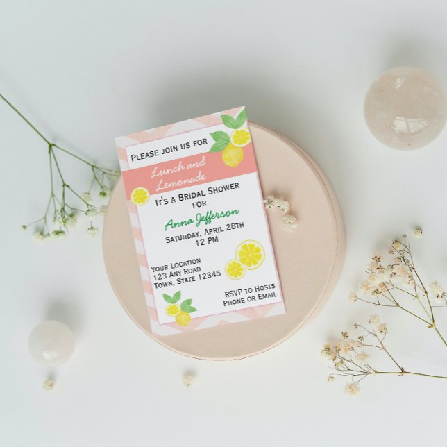 Lemon Bridal Dusche Einladung (Von Creator hochgeladen)