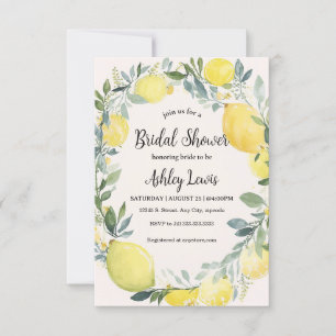 Lemon Bridal Dusche Einladung Lemon Dusche