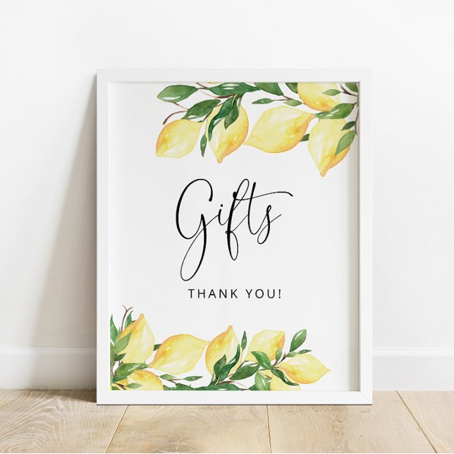 Lemon Bridal Polterabend Gifts Sign Poster (Von Creator hochgeladen)