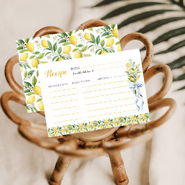 Lemon Bridal Shower Recipe | Main Squeeze Citrus Begleitkarte