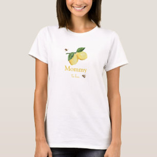 Lemon & Bumble Bee Mommy zu Baby-Dusche T-Shirt