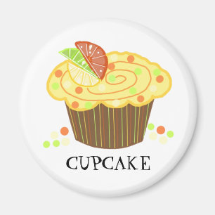 Lemon Candy Cupcake Magnet