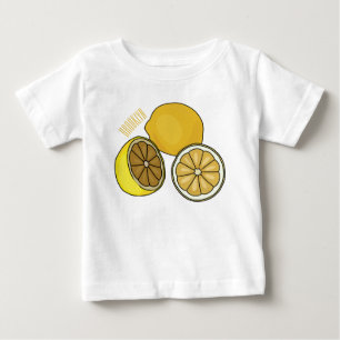 Lemon Cartoon Illustration Baby T-shirt