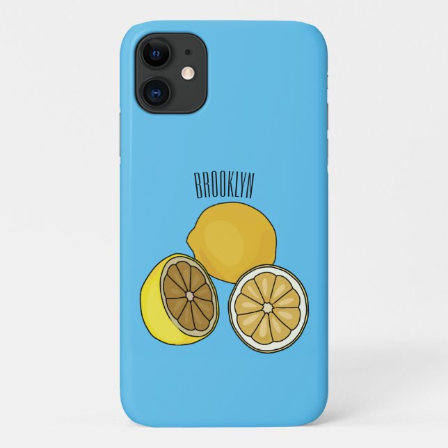 Lemon Cartoon Illustration Case-Mate iPhone Hülle (Rückseite)