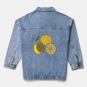Lemon Cartoon Illustration Jeansjacke
