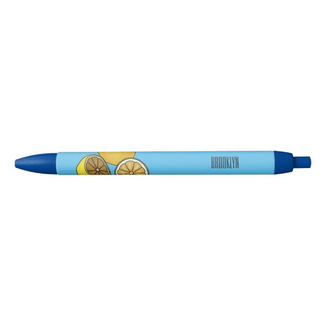 Lemon Cartoon Illustration Kugelschreiber (Vorderseite)