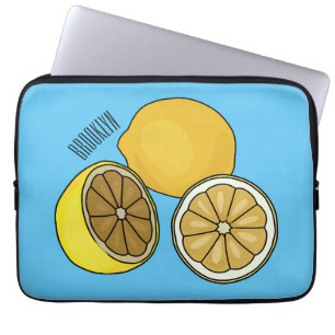 Lemon Cartoon Illustration Laptopschutzhülle
