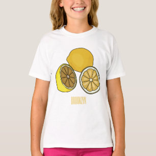 Lemon Cartoon Illustration T-Shirt