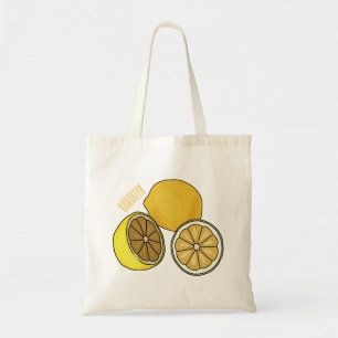 Lemon Cartoon Illustration Tragetasche