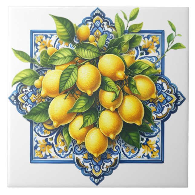 Lemon Ceramic Tile Fliese (Vorderseite)