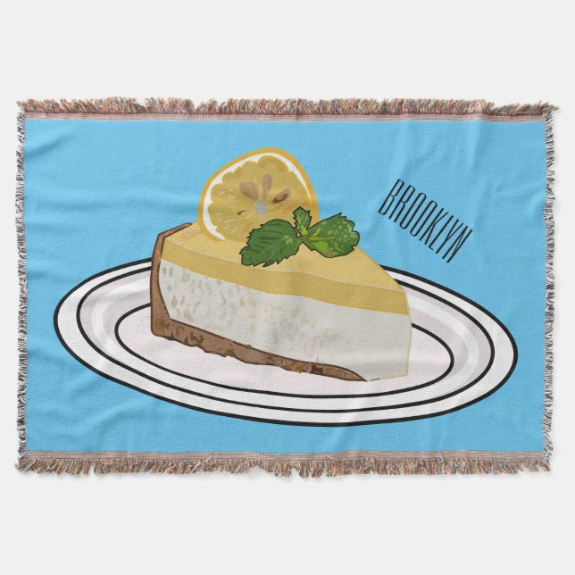Lemon cheesecake Cartoon Illustration Decke (Vorderseite)