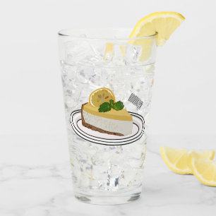 Lemon cheesecake Cartoon Illustration Glas