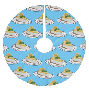 Lemon cheesecake Cartoon Illustration Polyester Weihnachtsbaumdecke